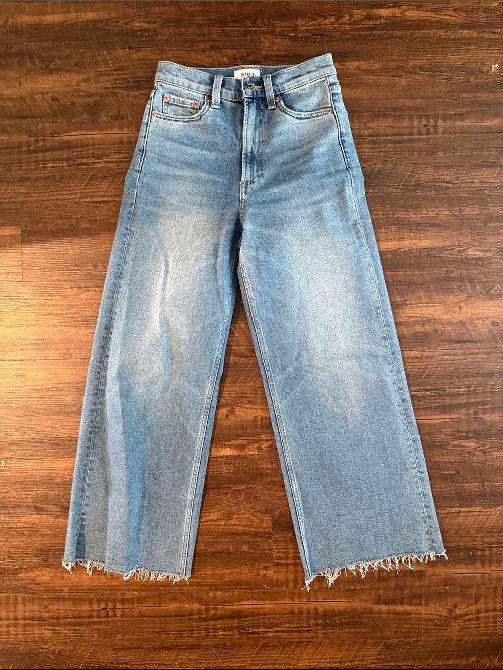 Pistola Light Blue Wide Leg Women's Jeans